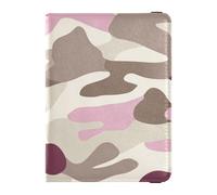 Leather Passport and Vaccine Card Holder Combo Travel Passport Wallet With Vaccination Card Slot Passport Cover Holder Wallet Case for Women and Men Waterproof, Taupe Camouflage, One Size, Modern