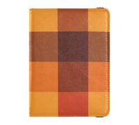 Leather Passport and Vaccine Card Wallet Combo Passport Case Travel Documents Wallet Passport Cover with RFID Blocking for Travel Essential Waterproof, Grid Buffalo, One Size, Modern