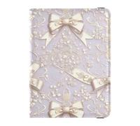 Leather Passport and Vaccine Card Wallet Combo Travel Documents Organizer Protector Passport Cover Holder Wallet Case for Women and Men Waterproof, Gold Bow Floral Purple Pattern, One Size, Modern