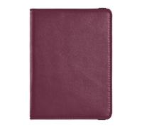Leather Passport and Vaccine Card Wallet Combo Travel Documents Organizer Protector Passport Holder Case for Men and Women Waterproof, Victorian Burgundy, One Size, Modern