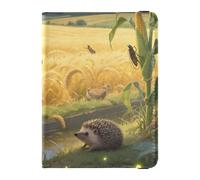 Leather Passport and Vaccine Card Wallet Combo Travel Documents Organizer Protector Passport Holder Combo with Vaccine Card Slot for Travel Essential Waterproof, Butterfly in Wheat Field, One Size