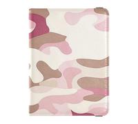 Leather Passport and Vaccine Card Wallet Combo Travel Documents Organizer Protector Passport Holder for Travel Essential Waterproof, Khaki Camouflage, One Size, Modern