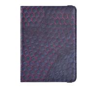 Leather Passport and Vaccine Card Wallet Combo Travel Passport Wallet Passport Holder Case for Men and Women Waterproof, snake skin print style PaleVioletRed, One Size, Modern