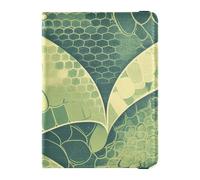 Leather Passport and Vaccine Card Wallet Combo Travel Passport Wallet Passport Holder Case for Men and Women Waterproof, 4snake skin print style LightGreen, One Size, Modern