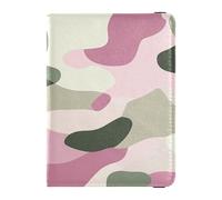 Leather Passport and Vaccine Card Wallet Combo Travel Passport Wallet With Vaccination Card Slot Passport Cover Holder Wallet Case for Men and Women Waterproof, 6Camouflage, One Size, Modern