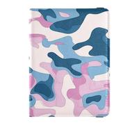 Leather Passport and Vaccine Card Wallet Combo Travel Passport Wallet With Vaccination Card Slot Passport Cover Holder Wallet Case for Men and Women Waterproof, 2 Camouflage, One Size, Modern