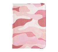 Leather Passport and Vaccine Card Wallet Combo Travel Passport Wallet With Vaccination Card Slot Passport Cover Holder Wallet Case for Men and Women Waterproof, Rose Pink Camouflage, One Size, Modern