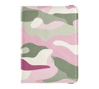 Leather Passport and Vaccine Card Wallet Combo Travel Passport Wallet With Vaccination Card Slot Passport Cover Holder Wallet Case for Men and Women Waterproof, 1 Sage Camouflage, One Size, Modern