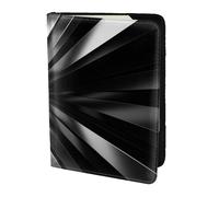 Leather Passport Holder Cover Case Abstract Pattern2 Print Eco-Friendly Genuine Leather Travel Essentials