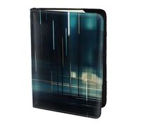 Leather Passport Holder Cover Case Abstract People1 Print Eco-Friendly Genuine Leather Travel Essentials