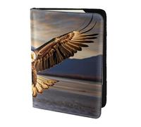 Leather Passport Holder Cover Case An Eagle3 Print Eco-Friendly Genuine Leather Travel Essentials