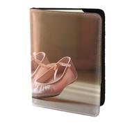 Leather Passport Holder Cover Case Ballet shoes2 Print Eco-Friendly Genuine Leather Travel Essentials
