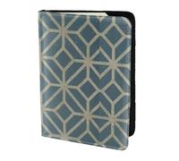 Leather Passport Holder Cover Case coral coloured patterns Print Eco-Friendly Genuine Leather Travel Essentials