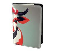 Leather Passport Holder Cover Case Cute Cow Print Eco-Friendly Genuine Leather Travel Essentials