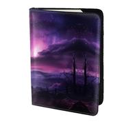 Leather Passport Holder Cover Case Galaxy Nature Milky Way Atmosphere Planet Print Eco-Friendly Genuine Leather Travel Essentials