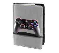 Leather Passport Holder Cover Case Game Controller Print Eco-Friendly Genuine Leather Travel Essentials