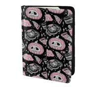 Leather Passport Holder Cover Case Halloween Pumpkin Cat Print Eco-Friendly Genuine Leather Travel Essentials