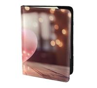 Leather Passport Holder Cover Case I Love You Words with Hearts Print Eco-Friendly Genuine Leather Travel Essentials