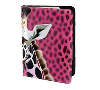 Leather Passport Holder Cover Case Pink Giraffe Texture Print Eco-Friendly Genuine Leather Travel Essentials