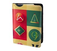 Leather Passport Holder Cover Case school math symbols Print Eco-Friendly Genuine Leather Travel Essentials