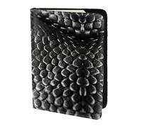 Leather Passport Holder Cover Case snake skin black and white Print Eco-Friendly Genuine Leather Travel Essentials