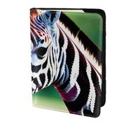 Leather Passport Holder Cover Case Zebra and Giraffe Print Eco-Friendly Genuine Leather Travel Essentials