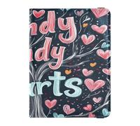 Leather Passport Holder Cover Wallet Ultra Slim Wallet Passport Holder for Women Men Family Document Organizer Holder Accessories Travel Valentines Day Tree Red Love Heart Petals Candy Hearts,
