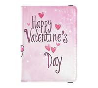 Leather Passport Holder Covers Case Lightweight Passport Cover for Women Girl Cute Passport Book Travel Essentials Happy Valentine's Day Gnomes, Happy Valentine's Day Gnomes, One Size, Casual