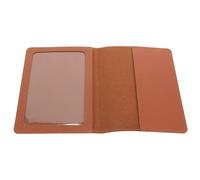 Leather Passport Holder for Travel Documents and Cards Brown | Water-resistant Organizer, Embossed Smooth Finish, Classic Style, Accommodates Papers and Small Items