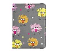 Leather Passport Holder Funny Birds Passport Cover Premium PU Leather Passport Protector 5.7 * 4.3in, Colorful, One Size