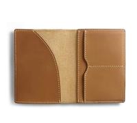 Leather Passport Holder, Retro Double Passport Cover Travel Document Organizer Wallet for Storing Passports, Bank Cards, ID Cards, Camel, Classic