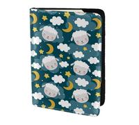 Leather Passport Holder Travel Women Men - Slim Sweet Dream Lamb Passport Wallet Cover Case, Travel Document Holder Holds, Document, Cards, Tickets, Id for Airport Essentials 5.5 Inch