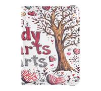 Leather Passport Holders Waterproof Card Holder Passport Case for Women Girl Badge ID Vaccine Card Holder Wallet Travel Valentines Day Tree Red Love Heart Candy Hearts, Valentines Day Tree Red Love