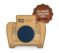 Leather Patch Self Adhesive: Repair Sofa, Car Seat - Navy 8cm Circle | The original all-in-one leather repair kit by MastaPlasta - upholstery-quality, made in the UK; no tools needed