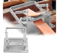 Leather Peeling Machine, Stainless Steel Manual Leather Peeling Machine Leather Peeling Tool Precise Manual Leather Splitter Thickness Adjustable Easy to Use Leather Skiver Paring Splitting Machine