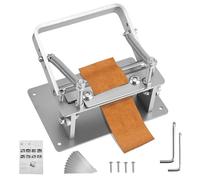 Leather Peeling Machine, Stainless Steel Manual Leather Splitter Machine, Thickness Adjustable Leather Skiver Peeler, Leather Skiver Paring Splitting Machine for Craft DIY Cutting