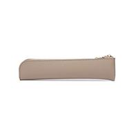 Leather Pen Pocket Fit for Fountain Pen PPT Remotes Presentation Clicker PU Sleeve Business Giveaways for Women Sleeve Pouch Zippered Leather Case Hard Cover Journals