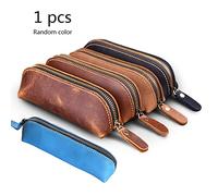 Leather Pen Pocket Fit for Fountain PPT Remotes Presentation Clicker PU Sleeve Business Giveaways for Women Small Pencil Cases for Girls