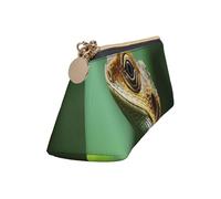 Leather Pencil Case Cute Zipper Pencil Pouch Aesthetic Pen Bag Animal Lizard Cosmetic Makeup Bag for Men Women