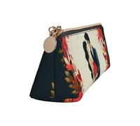 Leather Pencil Case Cute Zipper Pencil Pouch Aesthetic Pen Bag Just married Cosmetic Makeup Bag for Men Women