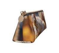 Leather Pencil Case Cute Zipper Pencil Pouch Aesthetic Pen Bag Squirrel Just Laying Cosmetic Makeup Bag for Men Women