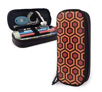 Leather Pencil Case Overlook Hotel The Shining Desk Organizer Durable Pen Bag Large Capacity High Capacity Bag for Adult