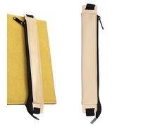 Leather Pencil Case - pencil pens cables zipper vintage bag pen bag | Rustic city leather pencil backpacks or work bags | Penda elastic pen bags dictionary, Khaki, Se référer au descriptif, Refer to