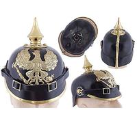 Leather Pickelhaube helmet
