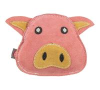 Leather pig plush toy for dogs Trixie