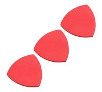 Leather Plectrums Practical Red 3 Pcs, for Ukulele and Guitar | Simple Instrument Accessory Set, Improves Sound, Includes Paper Box, Suitable for Fingerstyle Use
