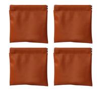 Leather Pocket Cosmetic Bag Waterproof Selfs-Closing Small Makeup Pouches Minis Travel Storage for Headphones Jewelry Squeeze Makeup