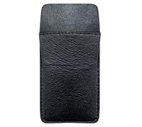Leather Pocket Protector, 3-5 Pens Capacity, Double Layer Anti-Leak, Heavy Duty Pen Holder for Doctors, Nurses, Lab Coats, Shirt Pockets, Black, 6.3 x 3.1 x 0.24 in / 16 x 8 x 0.6 cm