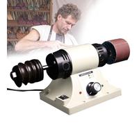 Leather Polishing Burnishing Machine, 350W Electric Sander Polisher, Leather Edge Grinding Tool, Bench Grinder Polisher, DIY Grinder Mill Grinding Machine