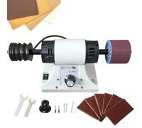 Leather Polishing Burnishing Machine, Electric Sander Polisher with 0-8000RPM, Sander Buffing Motor, Flexible Shaft Handle, for All Vegetable Tanned Leather Products
